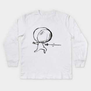 fencing Kids Long Sleeve T-Shirt